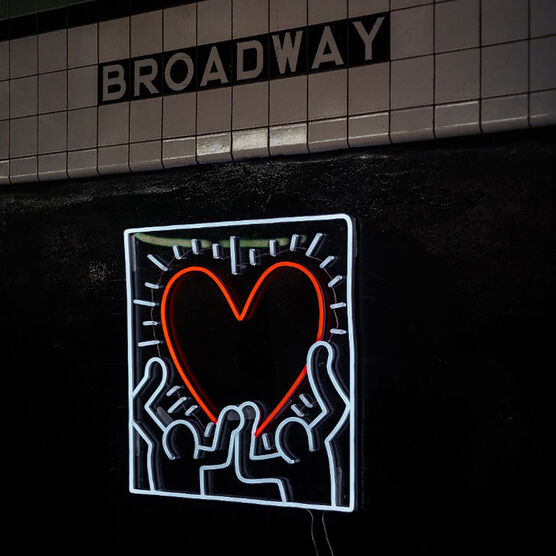 Keith Haring Radiant Heart neon light